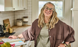 Woman in Totally Tubular eyeglass frames, portrait from a campaign on self expression