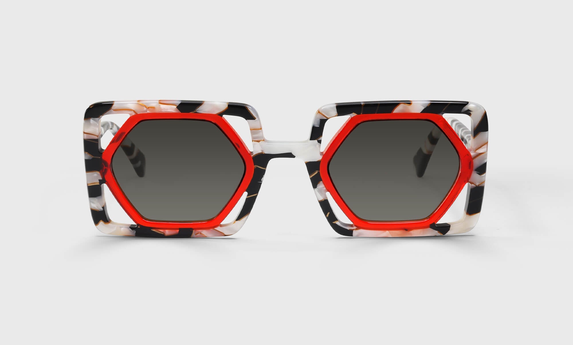 01-pg | Optical Allusion designer eyebobs Average geometric polarized reading sunglasses