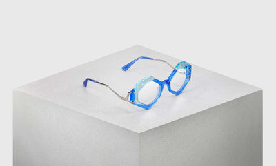 10 - Delicate, Pale Blues Accentuated By a Stainless Steel Temple