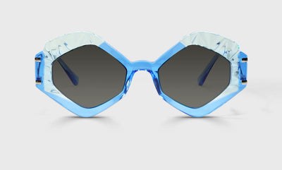 10 - Delicate, Pale Blues Accentuated By a Stainless Steel Temple