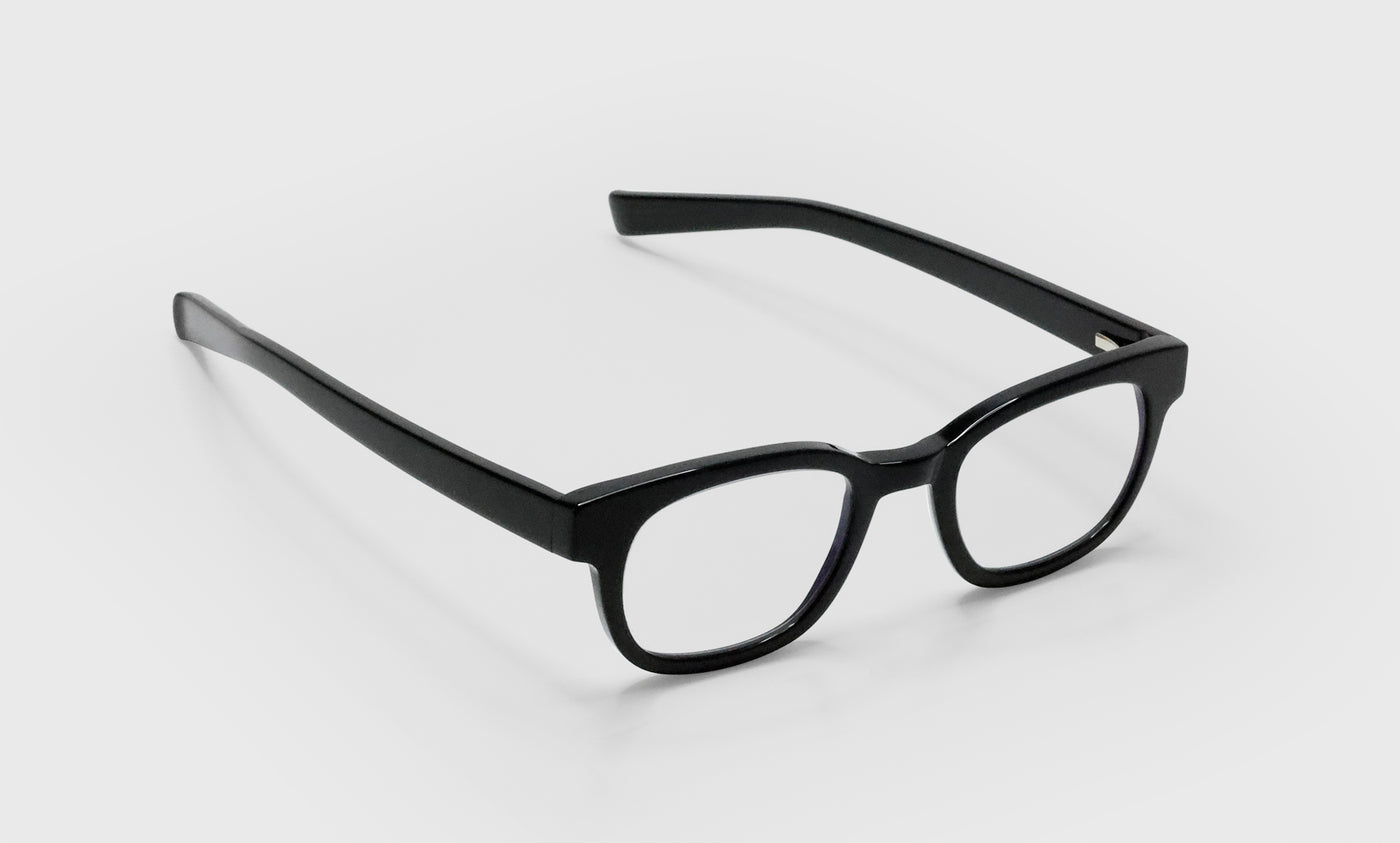99_eyebobs biff butch premium small narrow square shiny black readers, blue light, all day readers & prescription sunglasses