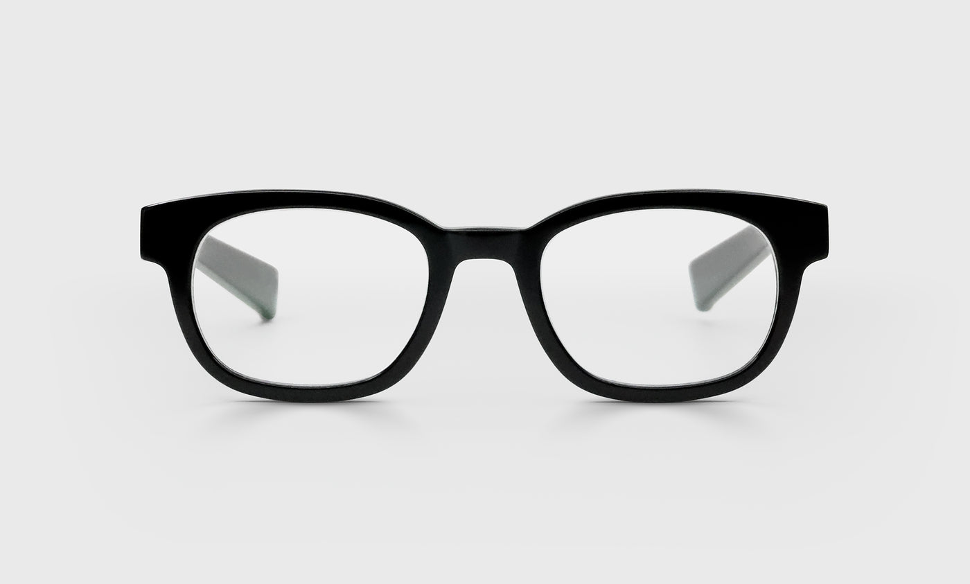 99_eyebobs biff butch premium small narrow square shiny black readers, blue light, all day readers & prescription sunglasses
