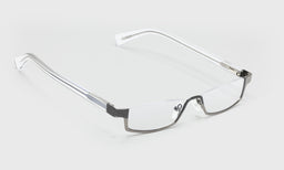 51_eyebobs premium designer peek performer readers, blue light and prescription glasses in gunmetal