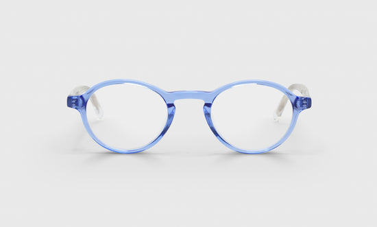 15 - Light Blue Crystal Front with Crystal Temples