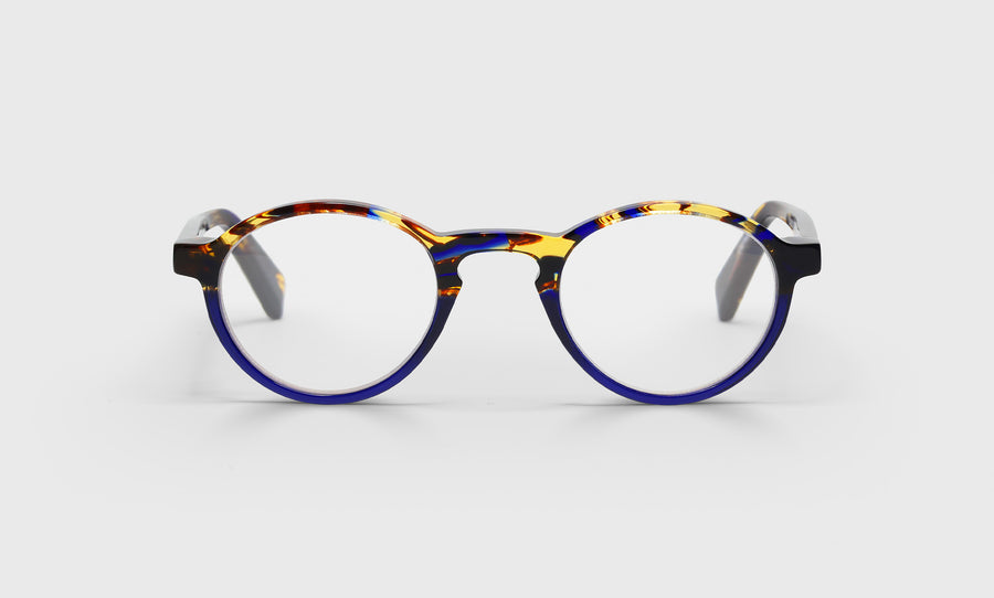 50_eyebobs premium designer board stiff readers, blue light and prescription glasses in tortoise & navy, front