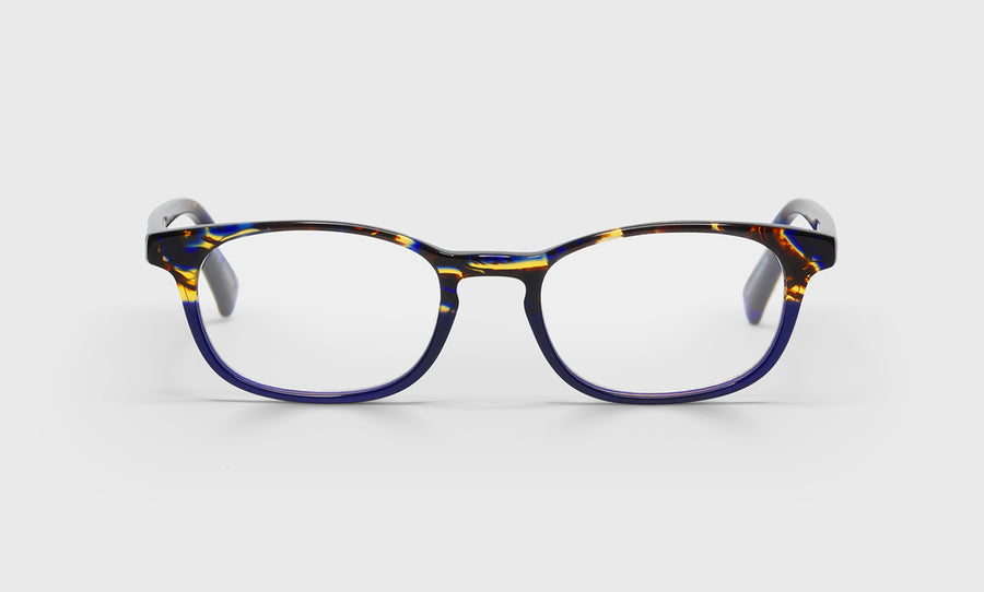 50_eyebobs premium designer on board readers, blue light and prescription glasses in navy tortoise