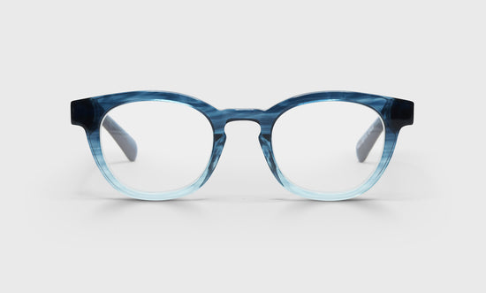 11 - Blue Fade Crystal Front with Blue Temples