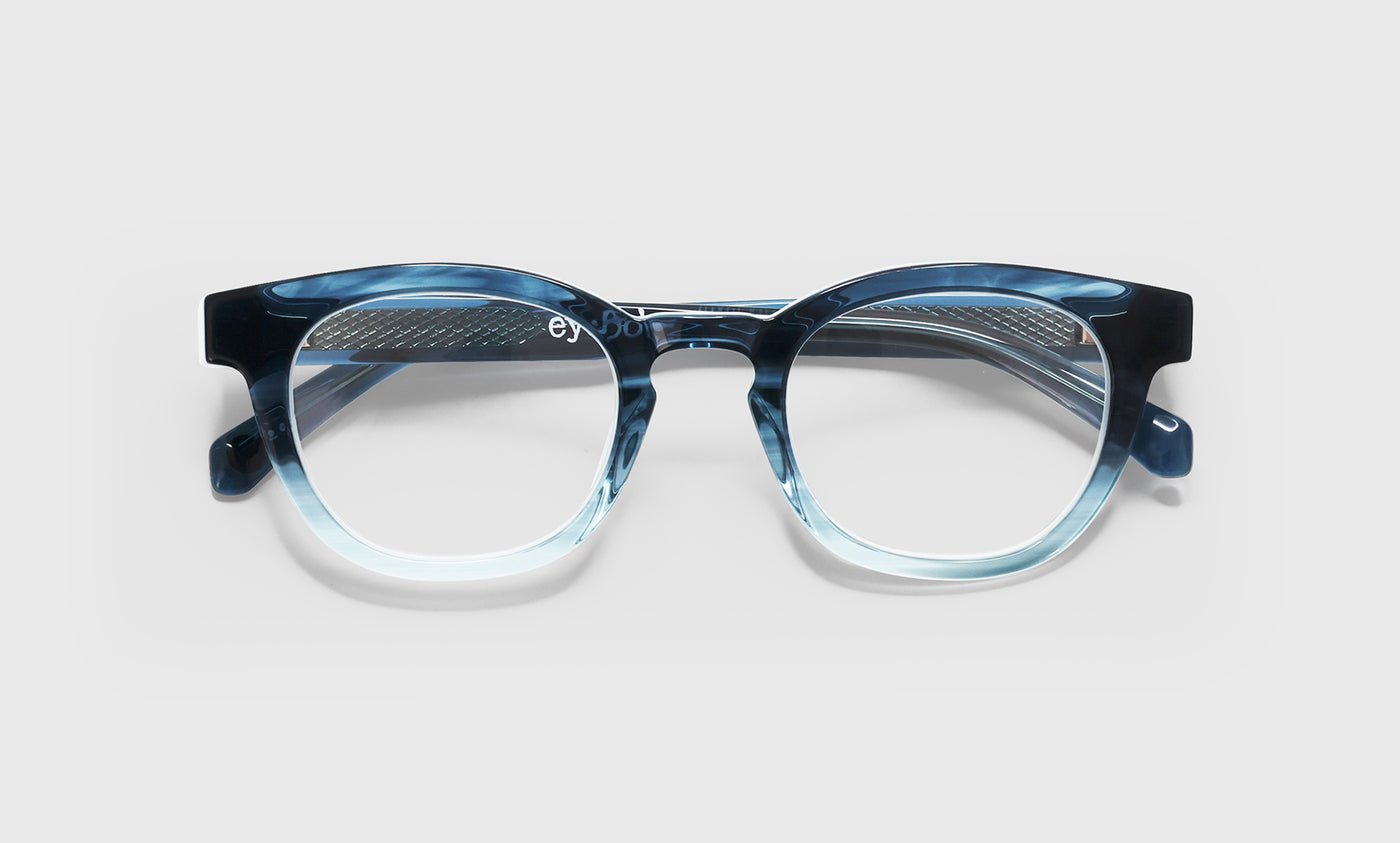 11_eyebobs premium designer waylaid readers, blue light and prescription glasses in blue fade crystal