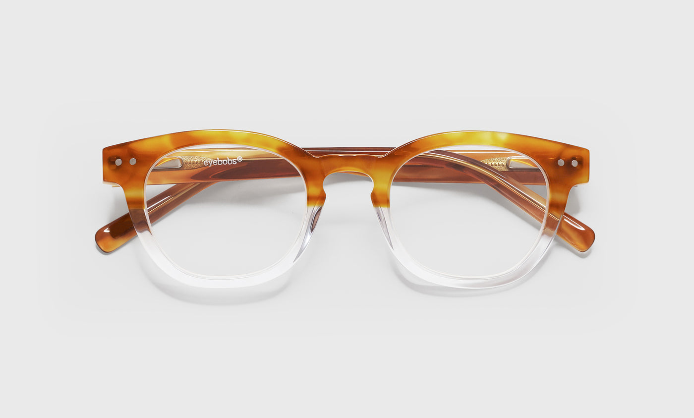 19_eyebobs premium designer waylaid readers, blue light and prescription glasses in amber & clear