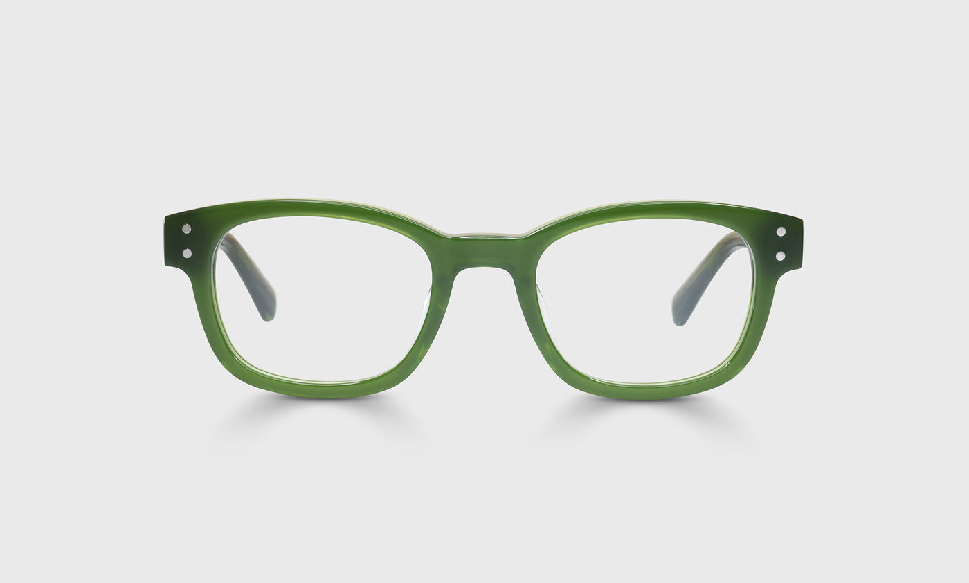 Biff Narrow Color 16 - Olive Green Front and Temples