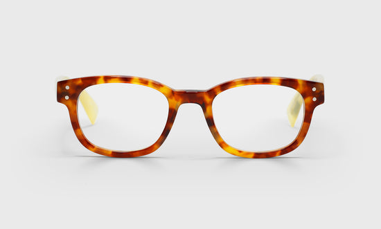 T15 - Tortoise Front with Clear Temples