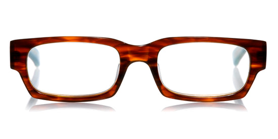 16 - Brown plank front with blue crystal temples