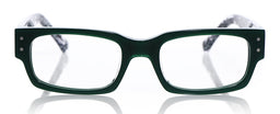 Peckerhead Color 17 - Kelly Green Front with Zebra Temples