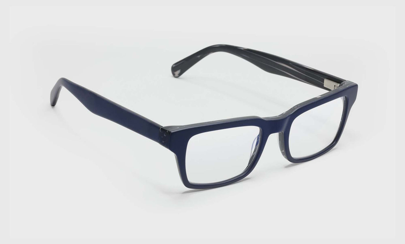 10_eyebobs premium designer fare n’ square readers, blue light and prescription glasses in dark blue