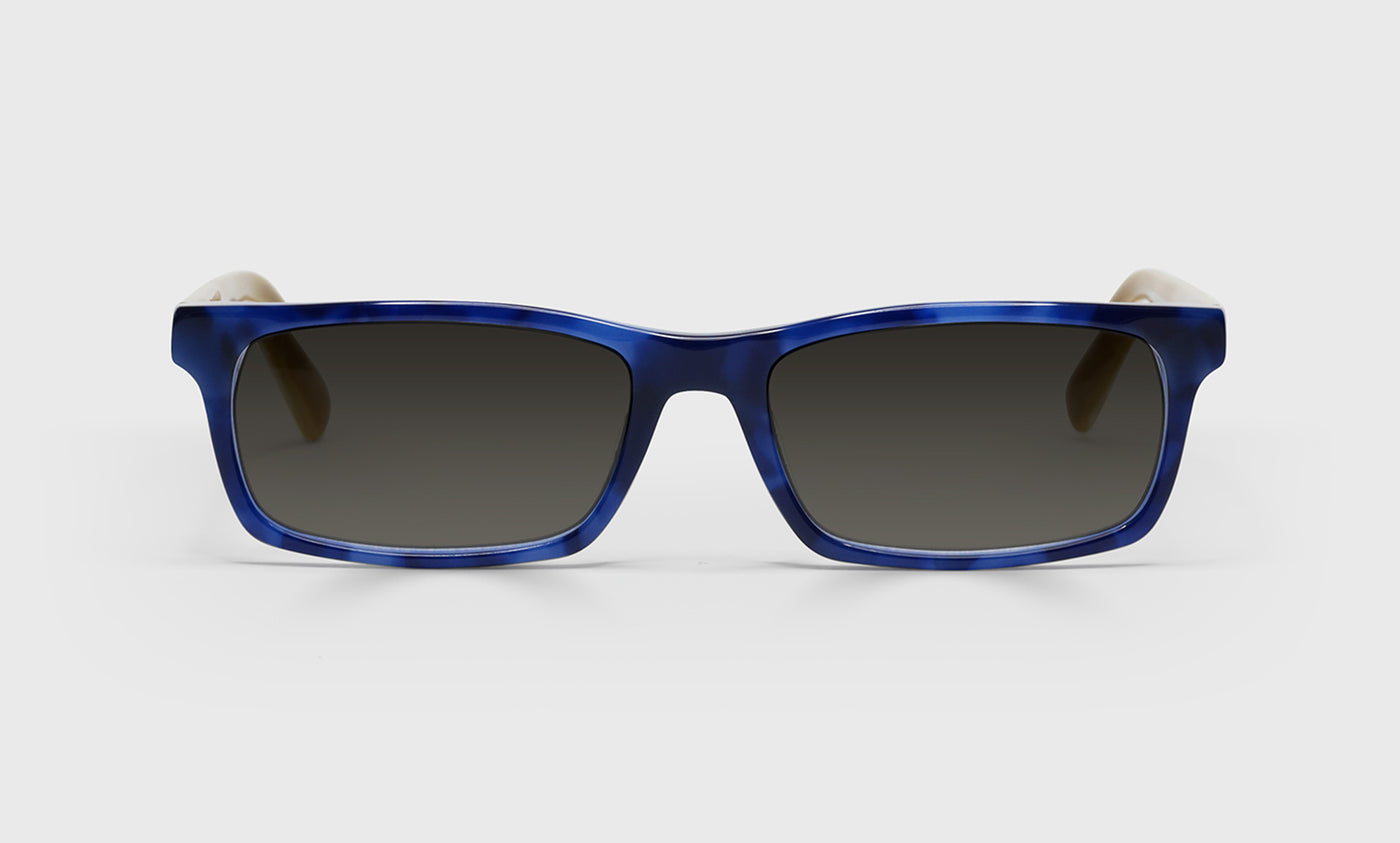 10-pg, 10-rs | eyebobs premium designer number cruncher readers, blue light and prescription glasses in blue, polarized grey