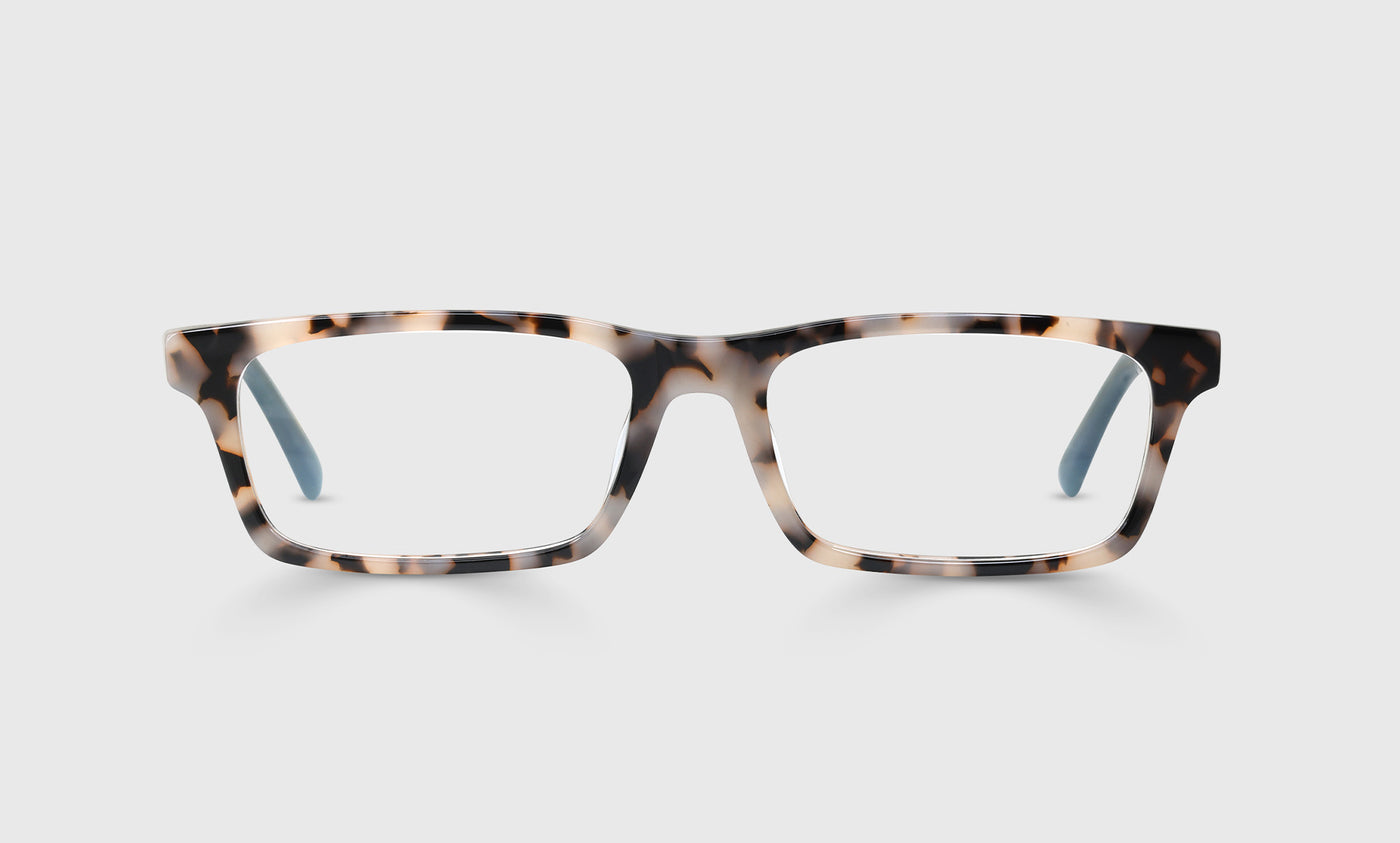 Number Cruncher 21 - Vanilla Tortoise Front and Milky Grey-Blue Temples