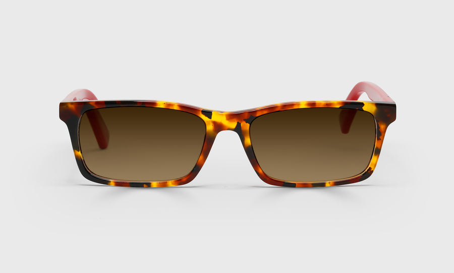 Number Cruncher Color 41 - Tortoise Front with Red Temples
