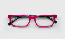 45_eyebobs premium designer number cruncher readers, blue light and prescription glasses in fuchsia pink