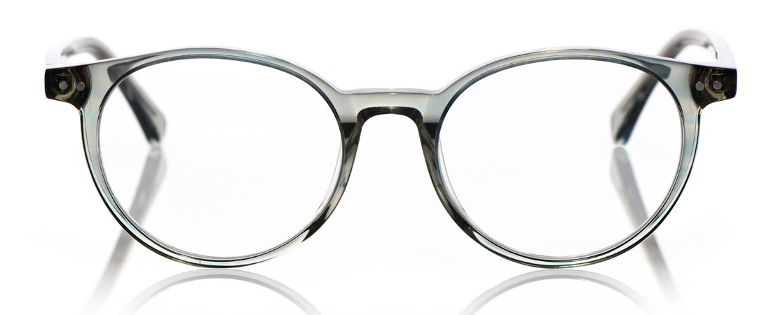 Case Closed Average Color 16 - Olive Crystal Front and Temples
