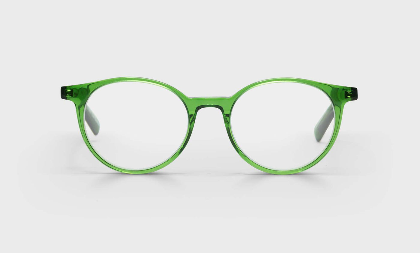 17_eyebobs premium designer case closed readers, blue light and prescription glasses in green crystal