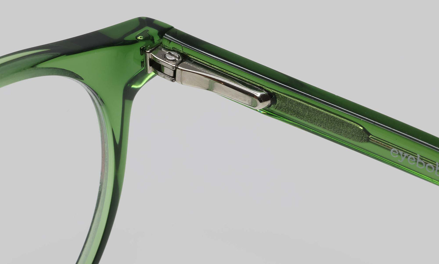 17_eyebobs premium designer case closed readers, blue light and prescription glasses in green crystal
