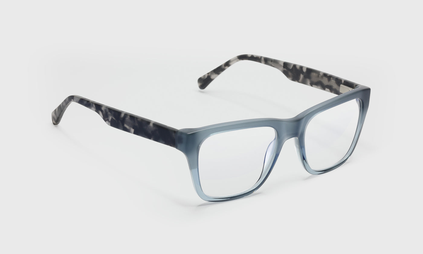 59_eyebobs premium designer kvetcher readers, blue light and prescription glasses in transparent grey
