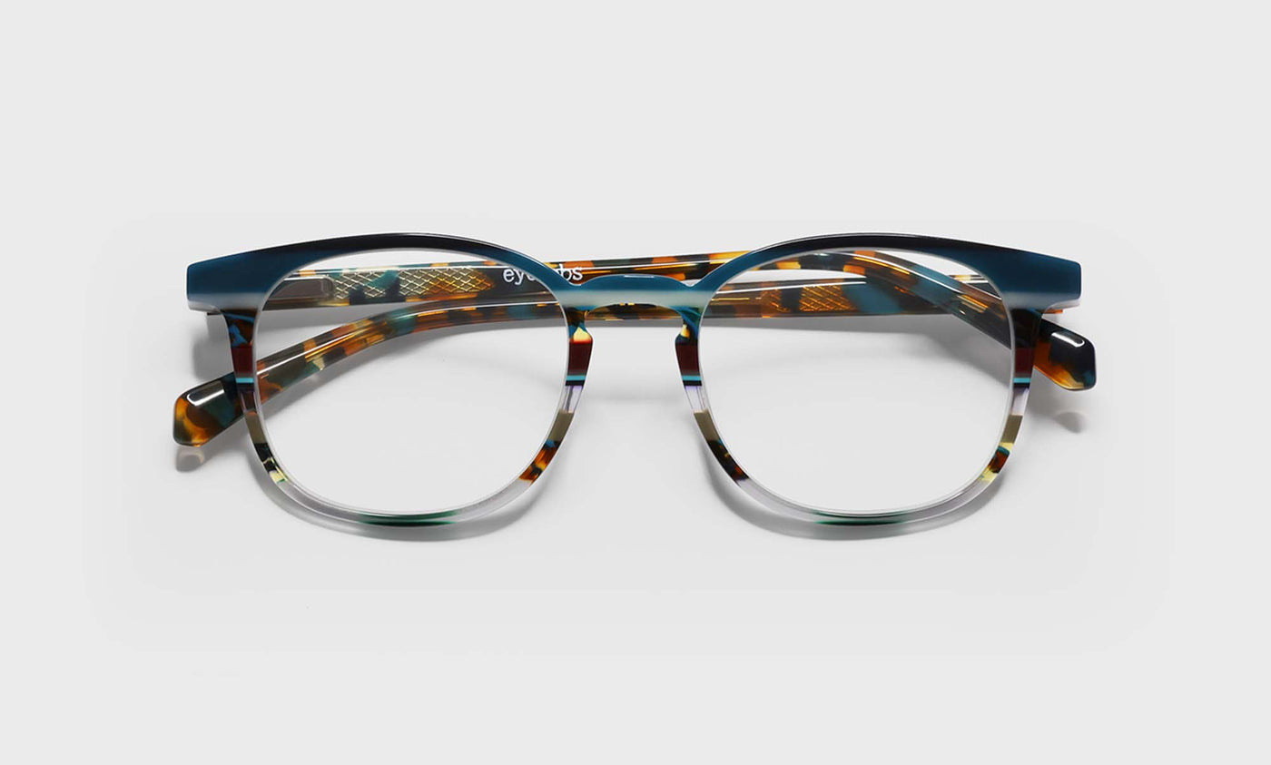59_eyebobs premium designer board room readers, blue light and prescription glasses in multi stripes