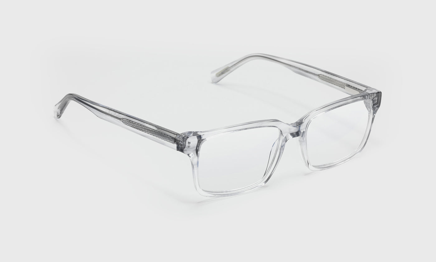 74_eyebobs premium designer hugh jass readers, blue light and prescription glasses in grey crystal