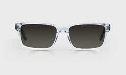 74-pg | eyebobs premium designer hugh jass readers, blue light and prescription glasses in grey crystal, polarized grey