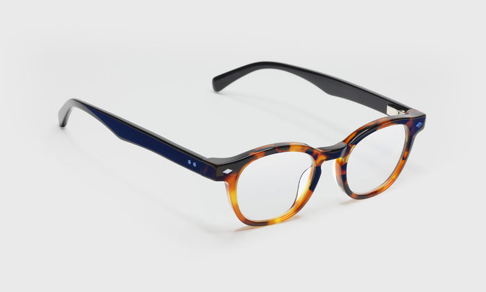 Eyebobs 'Bitty Witty' Round Eyeglasses, Blue and Purple Demi | Available As Readers, Blue Light, Prescription, Sunglasses, & Bifocal Glasses