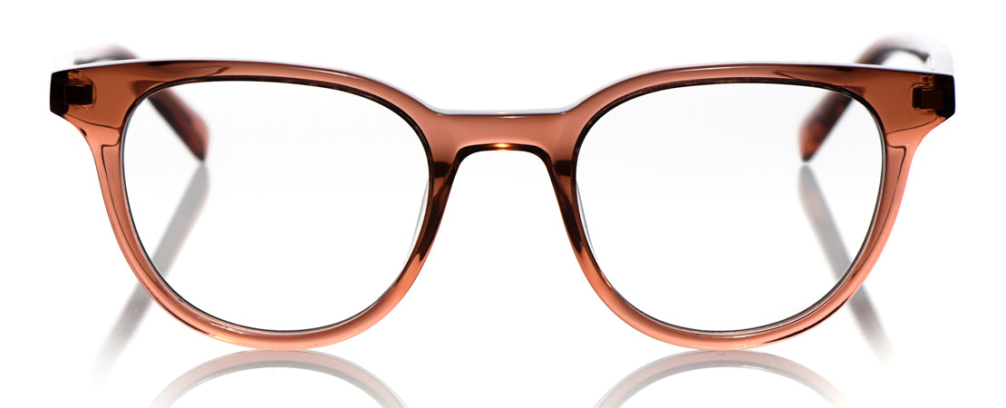 Eleanor Narrow Color 01 - Terracotta Crystal Front and Temples