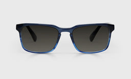 10-pg | eyebobs premium designer seymour glass readers, blue light and prescription glasses in navy fade, polarized grey