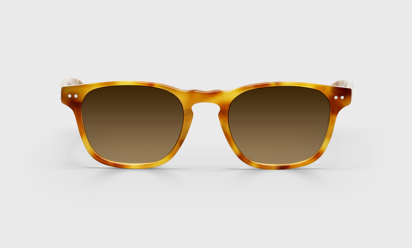 04-pb | eyebobs premium designer old sport readers, blue light and prescription glasses in blonde tortoise, polarized brown