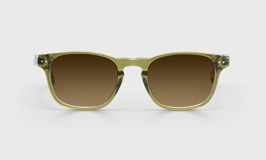Old Sport Average Color 17 - Olive Crystal Front and Temples