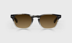 88-pb | eyebobs premium designer old sport readers, blue light and prescription glasses in black grey fade, polarized brown