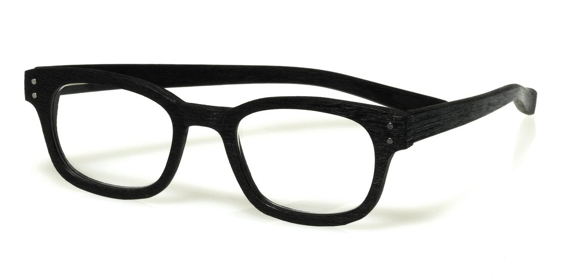 Biff Wide Color 00 - Matte Black Woodgrain Front and Temples