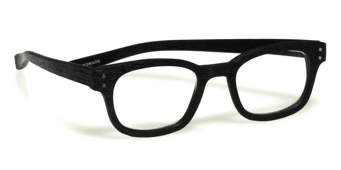 Biff Wide Color 00 - Matte Black Woodgrain Front and Temples