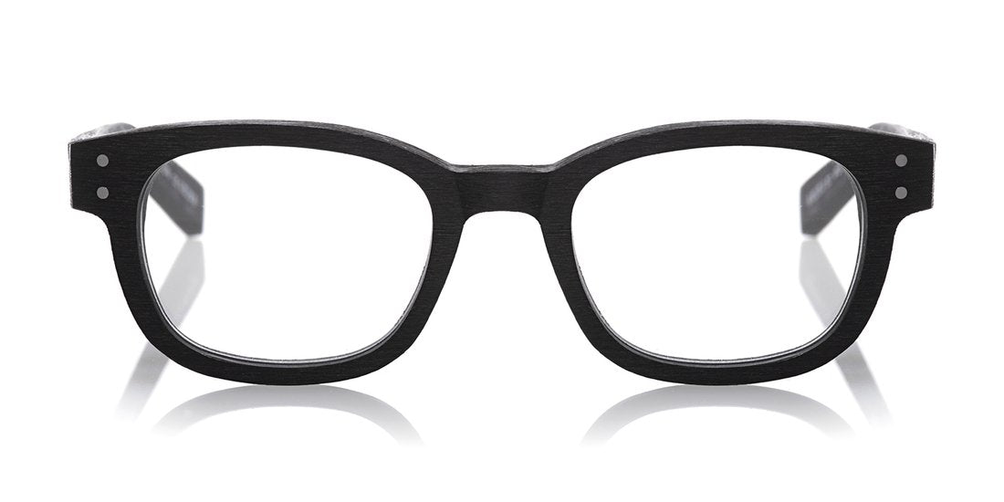 Biff Wide Color 00 - Matte Black Woodgrain Front and Temples