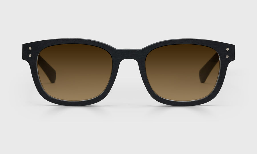 Biff Wide Color 00 - Black Front and Temples with Matte Woodgrain Finish