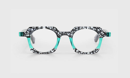 00 - Black Chop and Teal Front and Temples