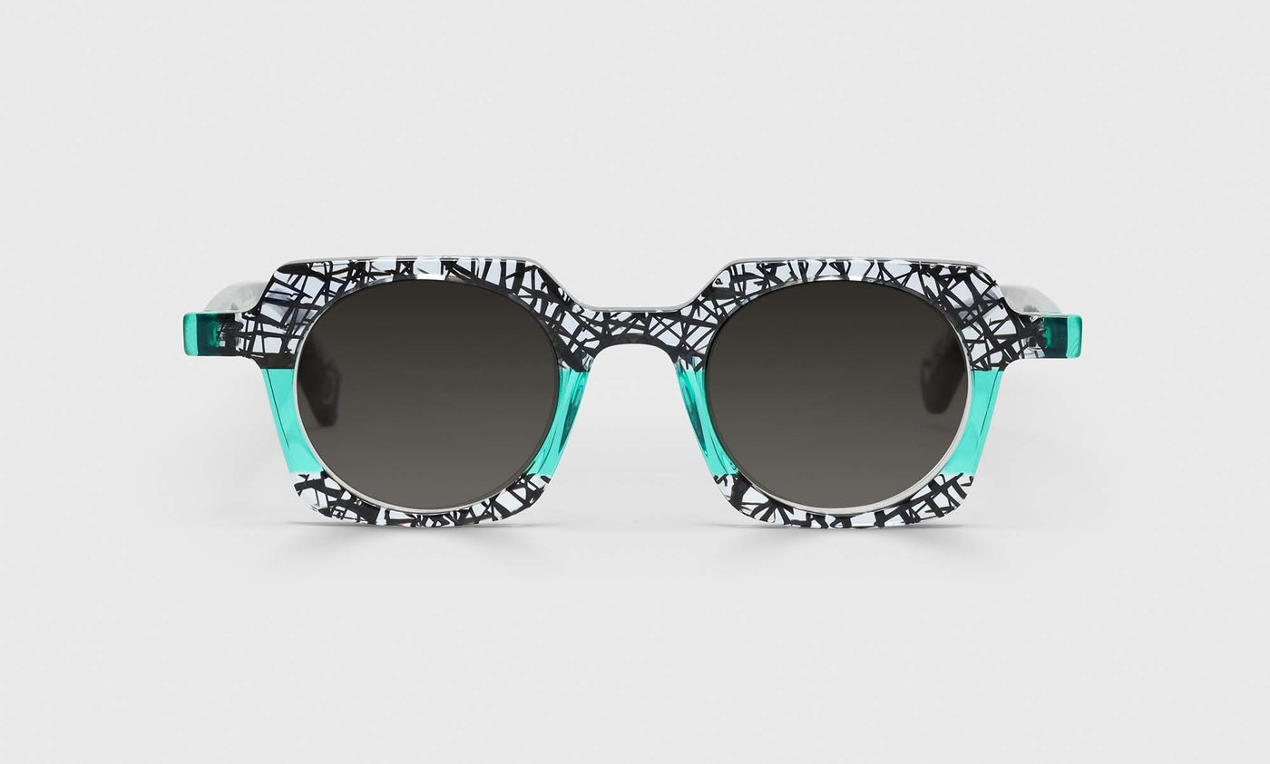 00-pg | eyebobs premium designer what chutzpah‚Äö√Ñ√¥d readers, blue light and prescription glasses in black chop & teal, polarized grey