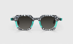 00-pg | eyebobs premium designer what chutzpah‚Äö√Ñ√¥d readers, blue light and prescription glasses in black chop & teal, polarized grey