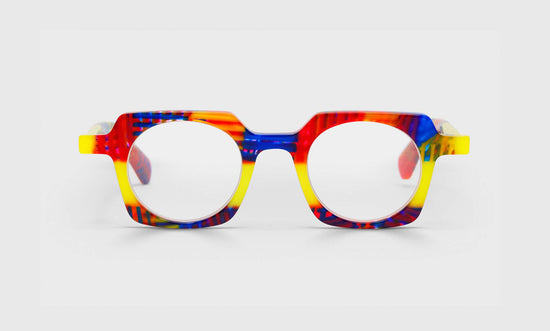 01 - Red and Yellow Multi-Color Front and Temples