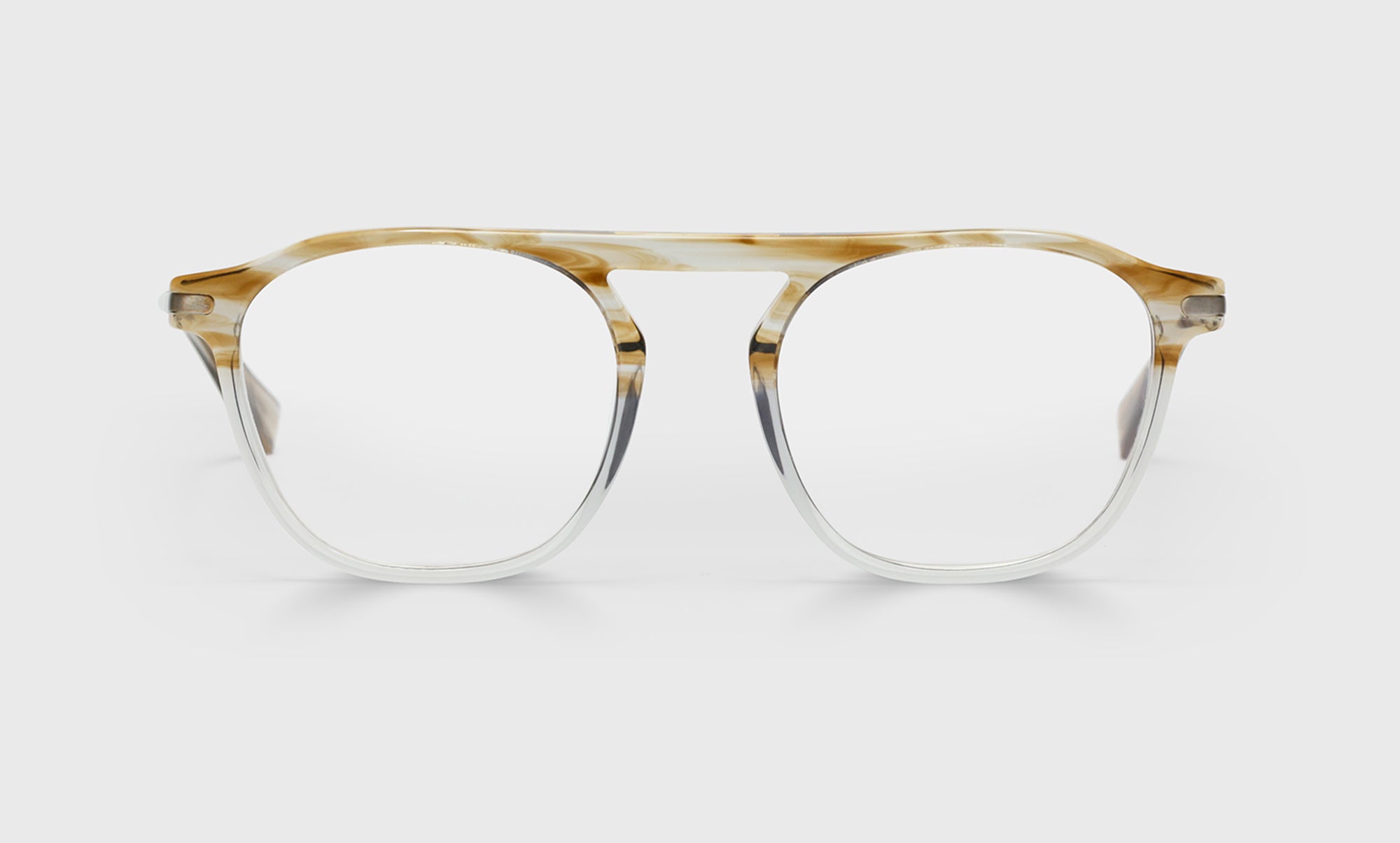 12_eyebobs premium designer flummery readers, blue light and prescription glasses in green to brown crystal fade