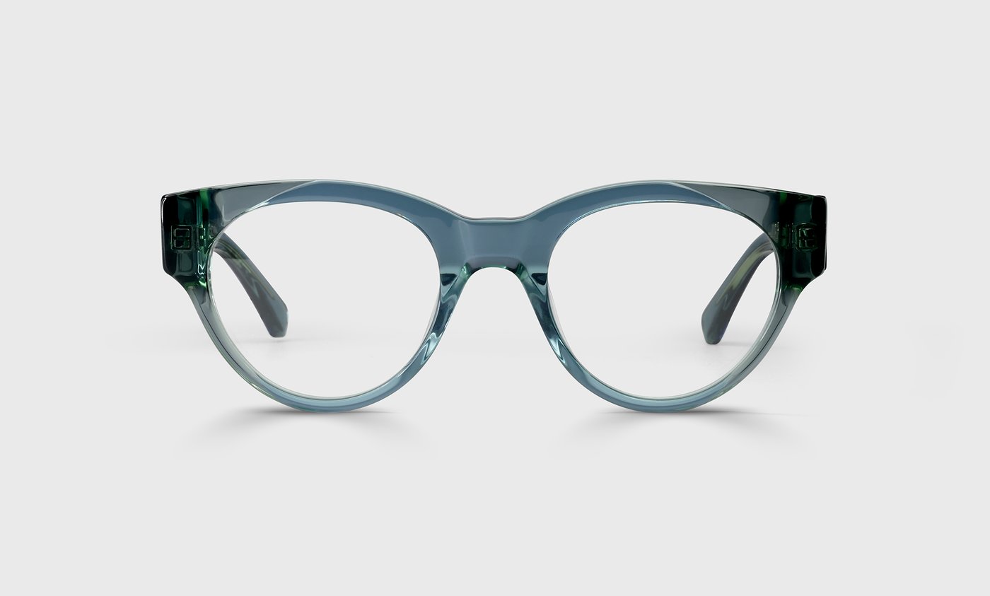 Kindred Spirit Color 59 - Teal Crystal Front and Temples