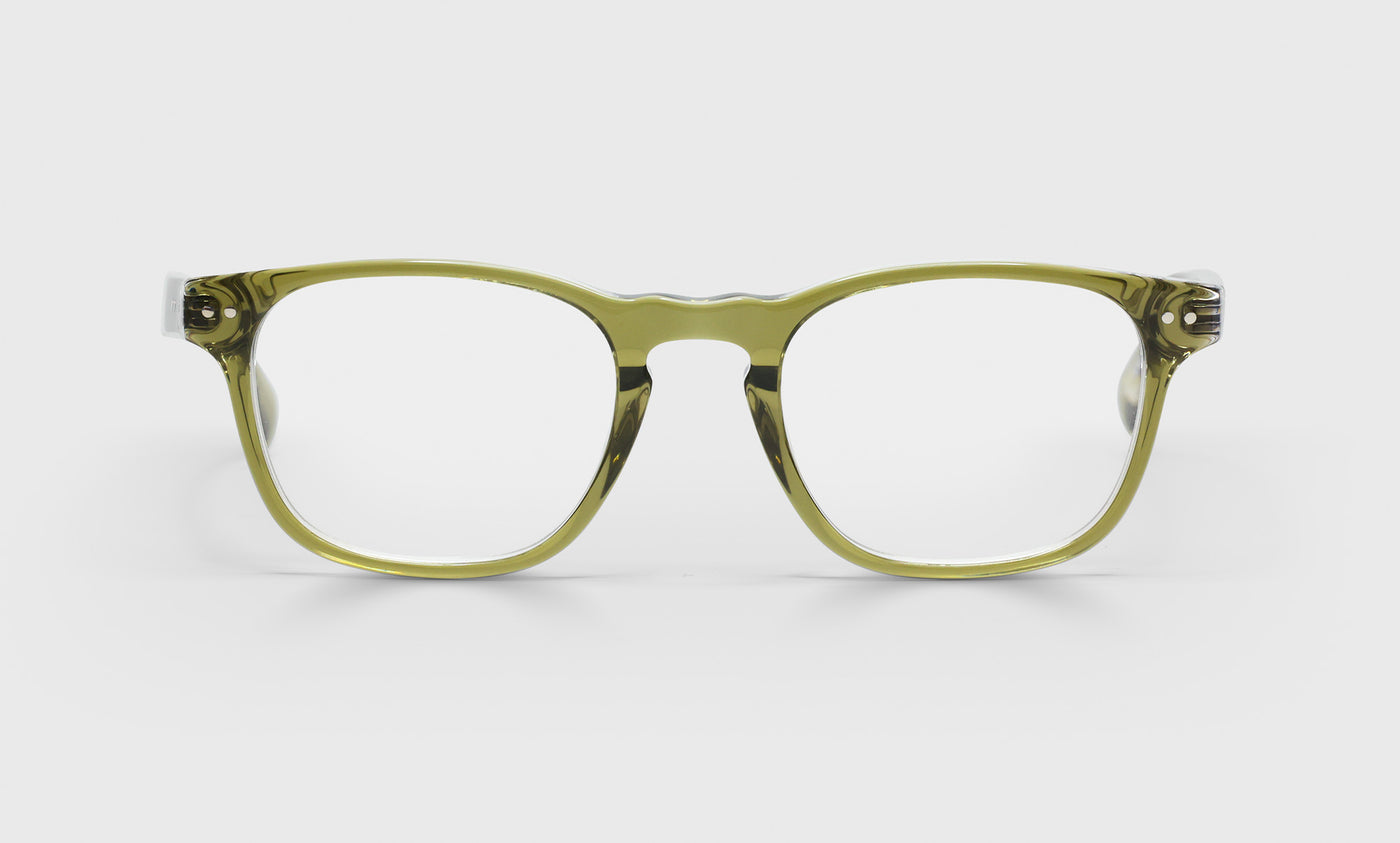 Old Sport Wide Color 17 - Olive Crystal Shiny Front with Olive Crystal Shiny Temples