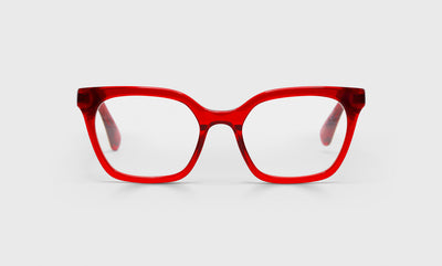 Overlook Narrow Color 01 - Red Crystal Front and Temples