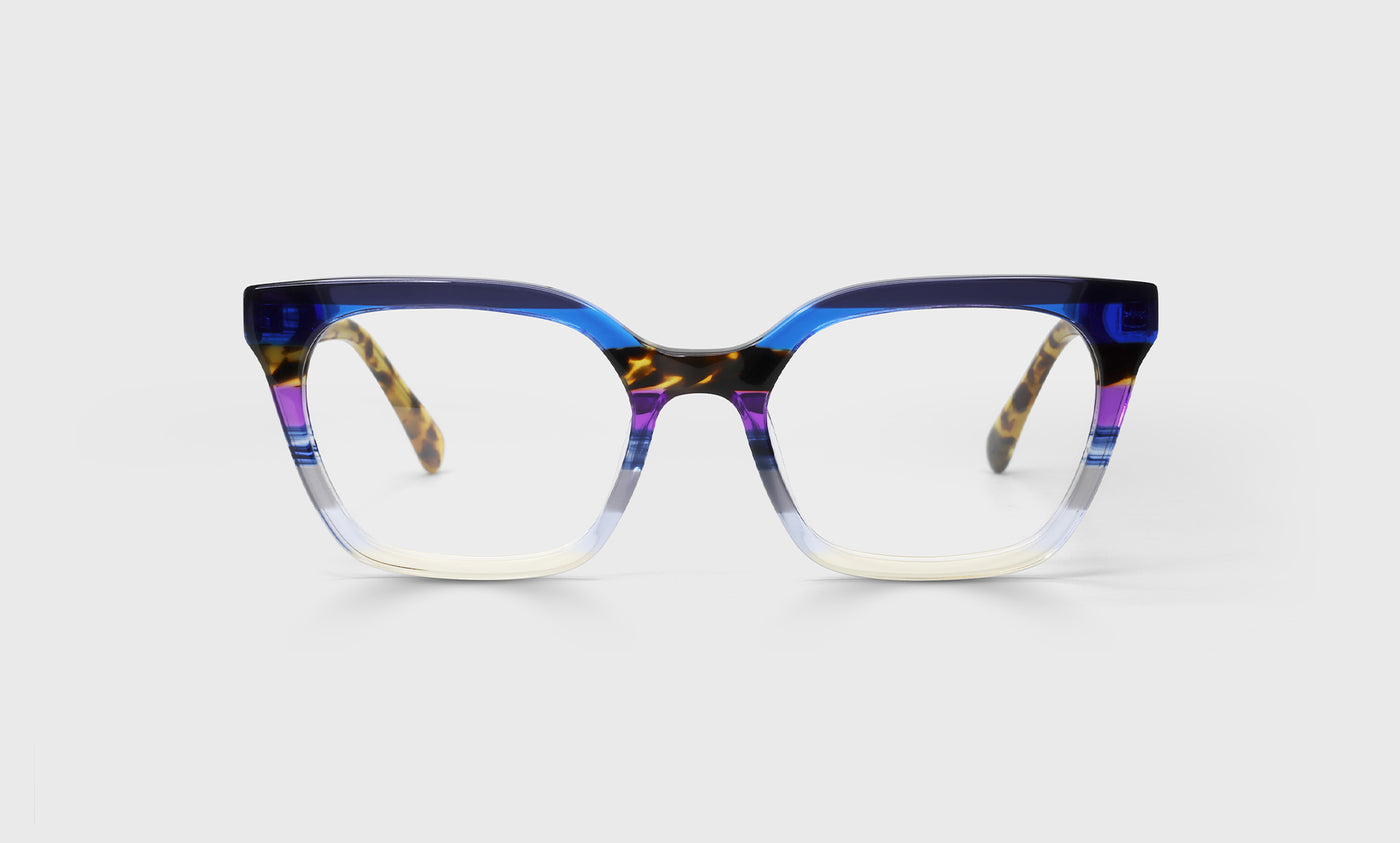Overlook Narrow Color 15 - Purple Stripe Front with Tortoise Temples