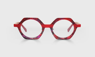 Paradox Color 01 - Red Pattern Front with Red Temples