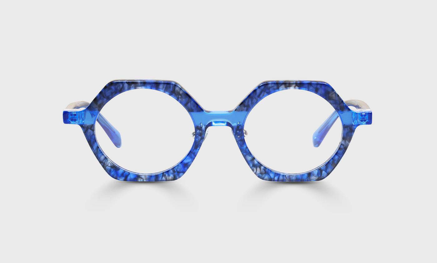 Paradox Color 59 - Blue Pattern Front with Blue Crystal Temples